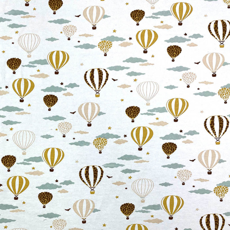 Printed Cotton MONG White / Soft Multicolored